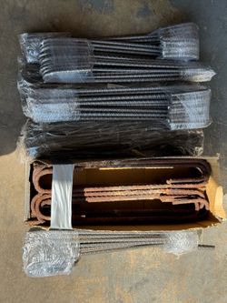 Rebar J Hook Ground Stakes 18”