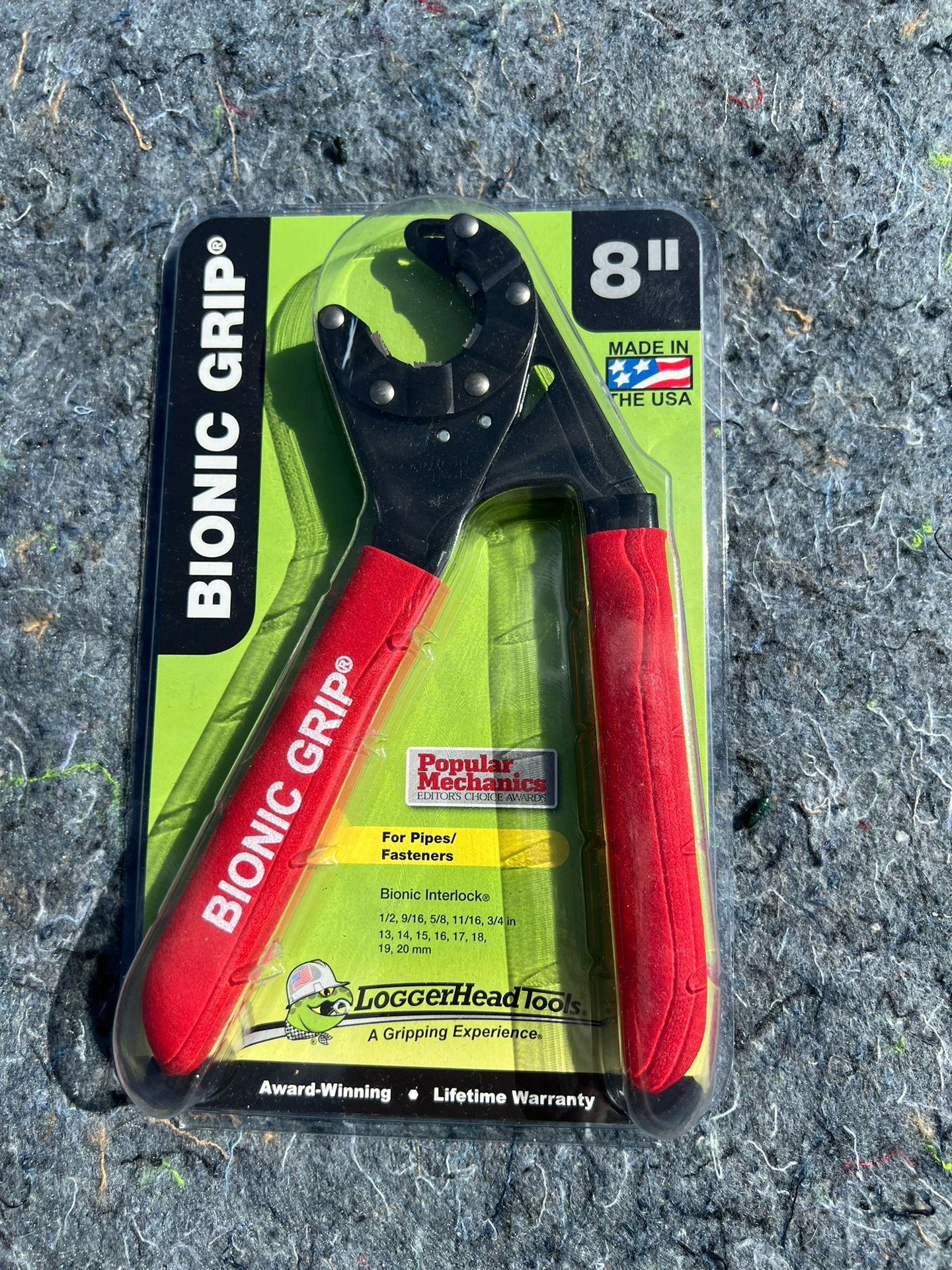 LoggerHead Tools 8" Inch Bionic Wrench - Made in USA Popular Mechanic Best Tool