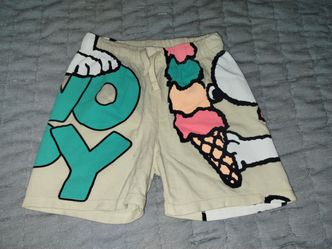 ZARA SNOOPY PEANUTS Drawstring Shorts Boys Size 5-6 Years