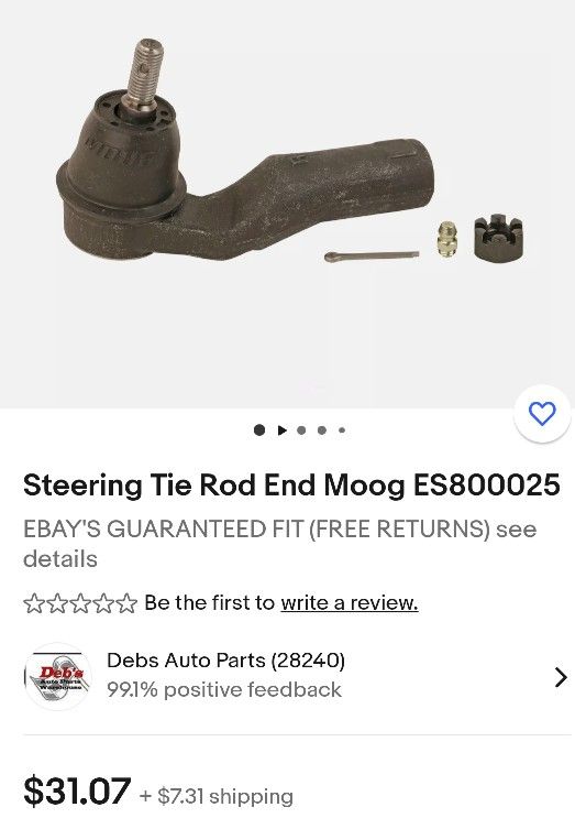 Steering Tie Rod End.