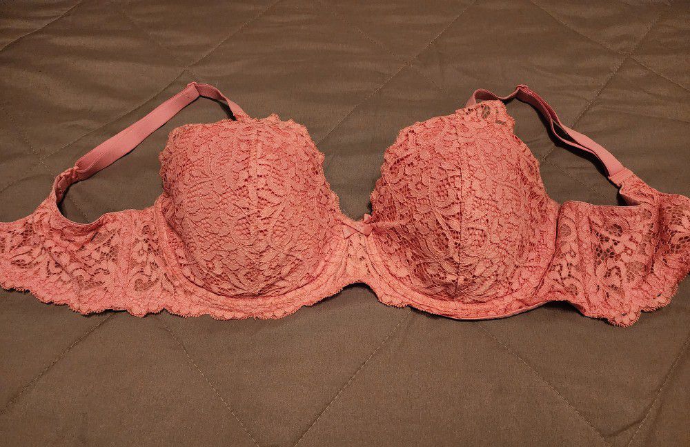 Victoria's secret lined Demi 36DD pink lace.