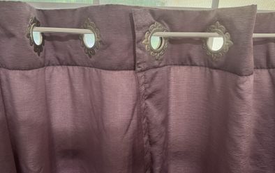 Purple Curtains with Grommets