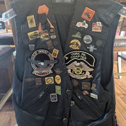Vintage Men's large Harley Davidson leather vest