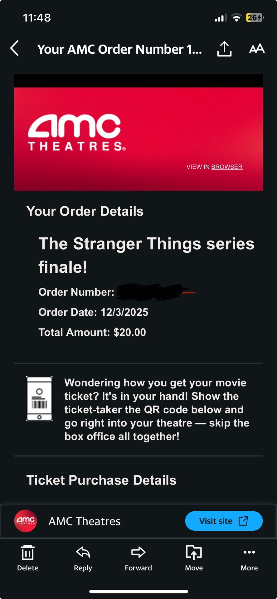 Stranger Things Finale Ticket Riverside