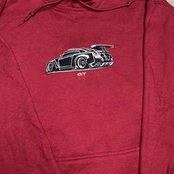 GTR Car Sweatshirt - Embroidered Car Sweater