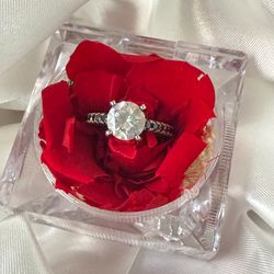 Silver plated ring size 8