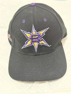 XFL Thunderbolts black cap with purple/yellow star logo