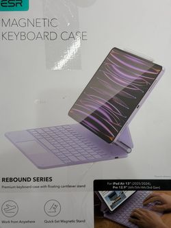ESR iPad Air 13in Keyboard Case M4/M3/M2 & iPad Pro 12.9 Magic Keyboard Purple