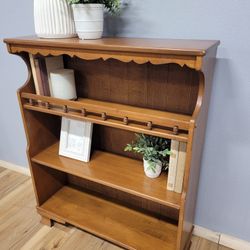 Vintage Solid Maple Bookcase 
