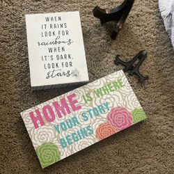 Positive Uplifting Decorative Wooden Signs