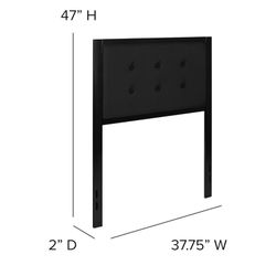 Black Headboard (Twin)