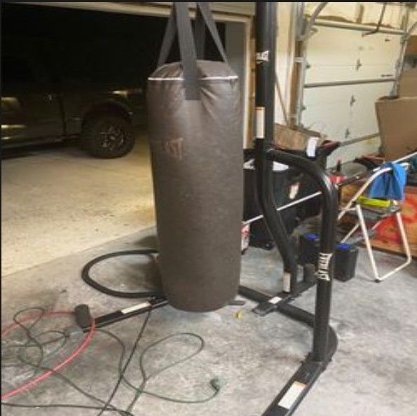 100 Pound Everlast Heavy Bag with Stand
