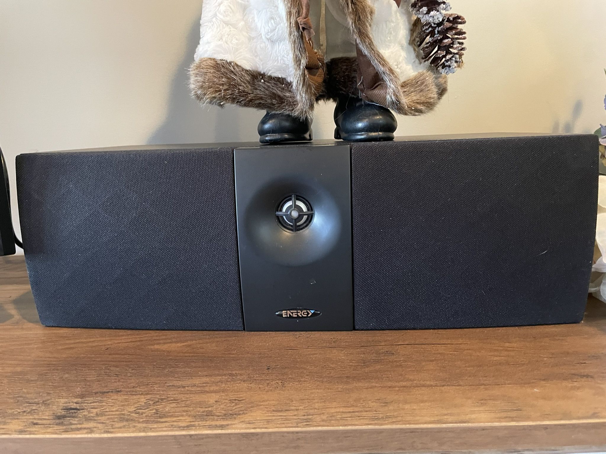 Surround Sound Speakers - Energy Brand - Incredible Clarity. Double Stack Front Speaker pair (2) + Pair (2) Bookshelf Rear + Center Speaker And Subwo