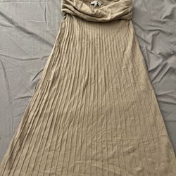 Fashion Nova Beige Long Skirt
