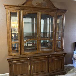 Hutch, Curio, Furniture, Dining Room, Wood