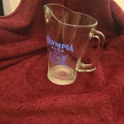 Olympia Beer Glass Pitcher
