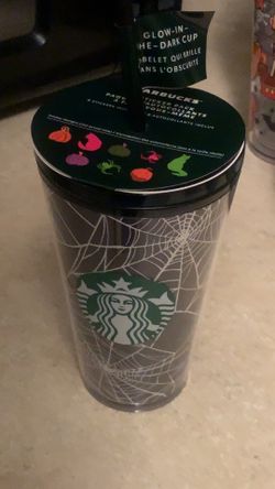 Starbucks Spider Web Glow In The Dark Tumblr Cup 16oz