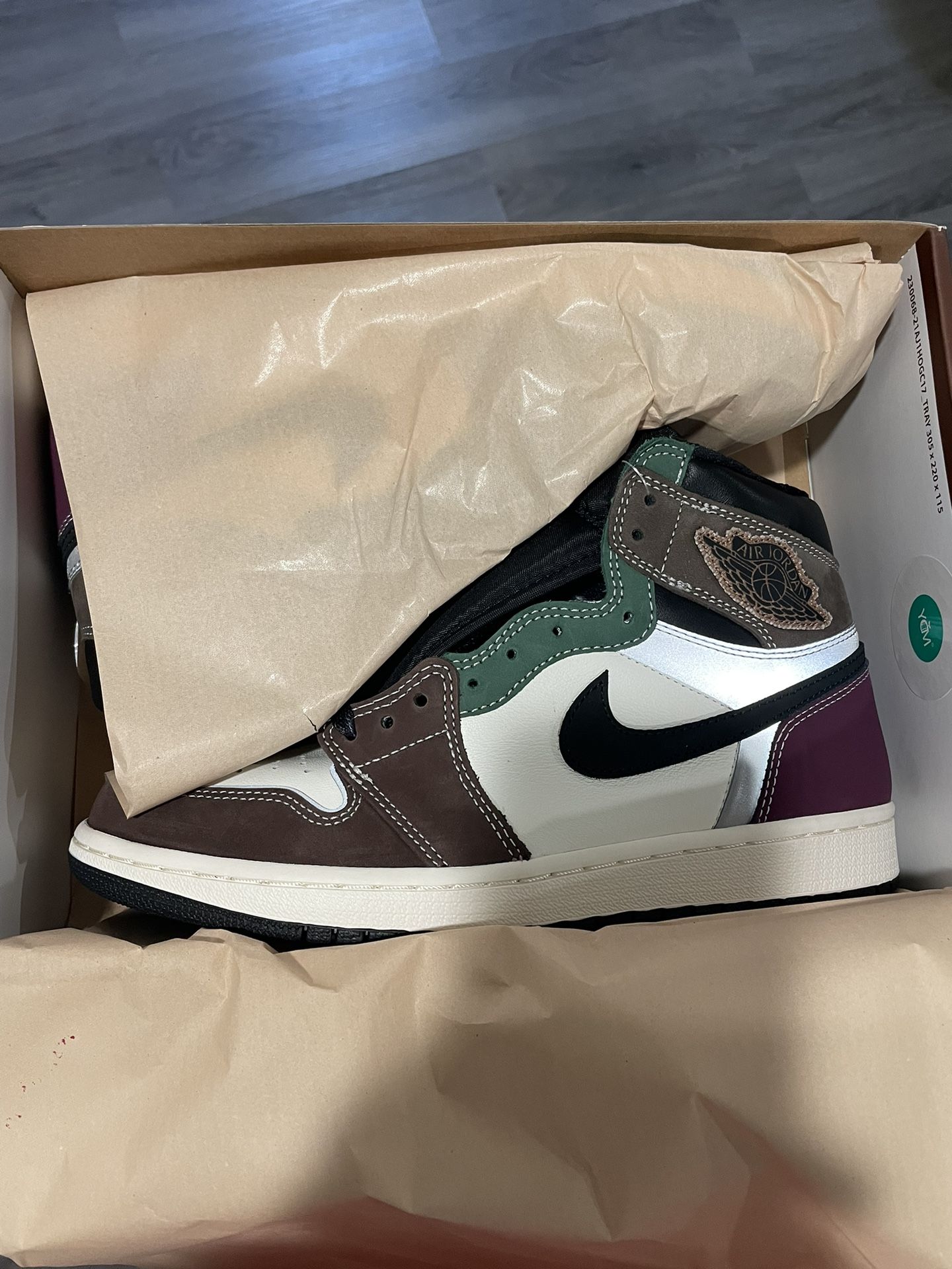 Jordan 1 Retro Hi OG "Hand Crafted" Sz. 9