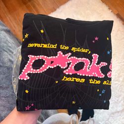 Black P5nk Sp5der hoodie
