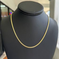 Jewelry 14k solid Yellow Gold Cuban link 24.00” Chain necklace 13.20 grams 2.70mm