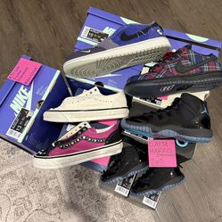 Jordan’s, Vans, Nike Dunk Lows