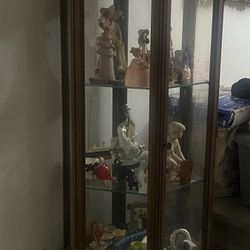 Real Wood Curio Cabinet