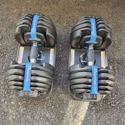 Pair Of Nautilus Adjustable Dumbbells 