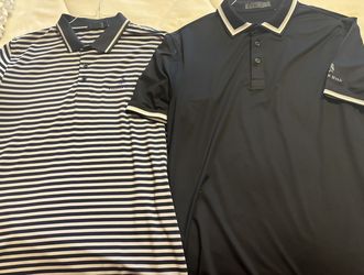Lot Of 2 G/FORE Mens Golf Polos Size L PELICAN HILL GOLF Country Club