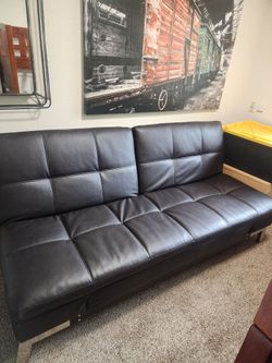 Leather futon