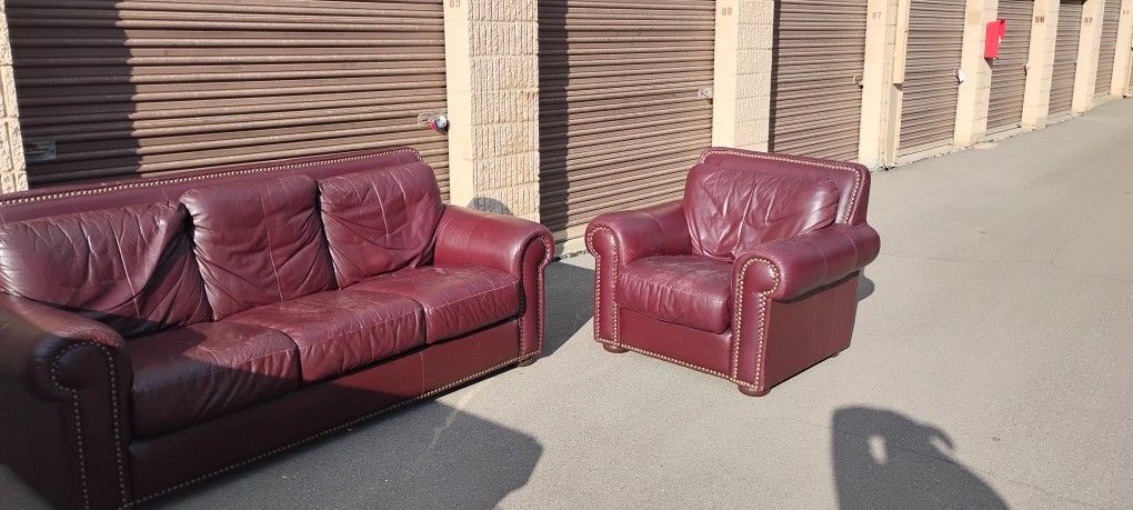 Leather Couch Set