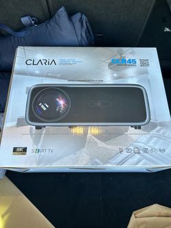 Projector with sound bar and screen