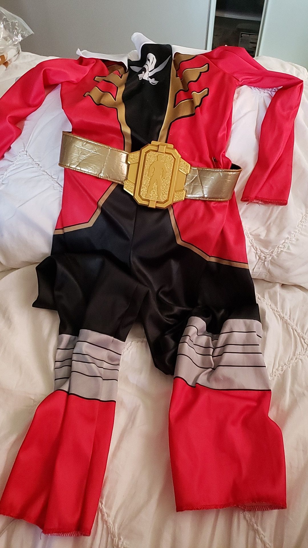 Red power ranger kids costume