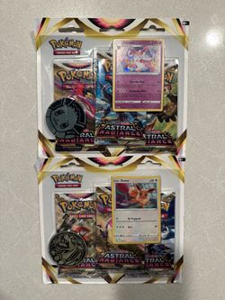 Astral Radiance 3 Pack Blister *SEALED* 3pk Eevee Sylveon Promo Sword & Shield SWSH211 212 Machamp Dialga Palkia Starmie Garchomp