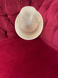 World Cup Straw Fedora Hat