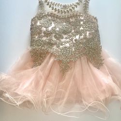 Pink & Gold Dress Size Small