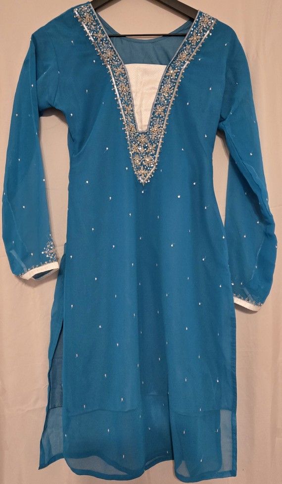 Blue Shalwar Kameez