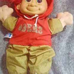 San Francisco 49er Troll Doll