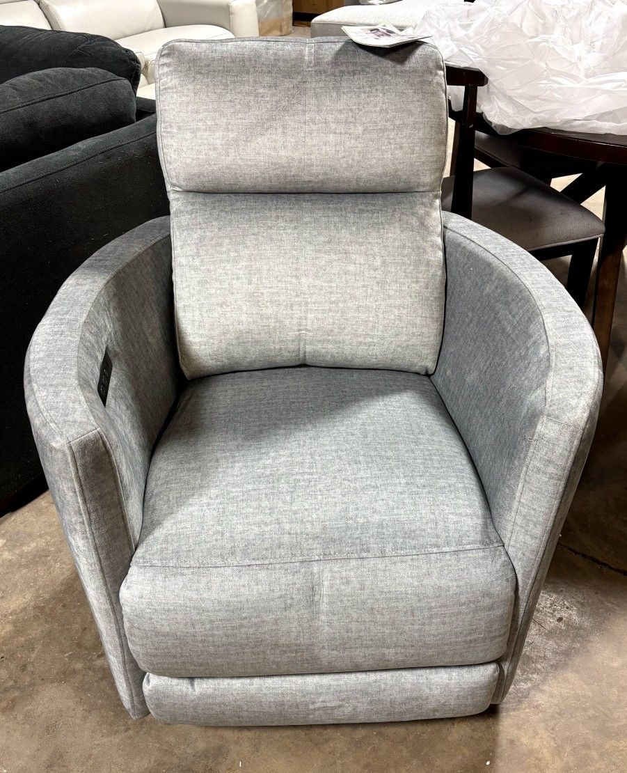 Holiday Sale..BRAND NEW Darcy Fabric Power Swivel Glider Recliner with Power Headrest(Costco Furnitu