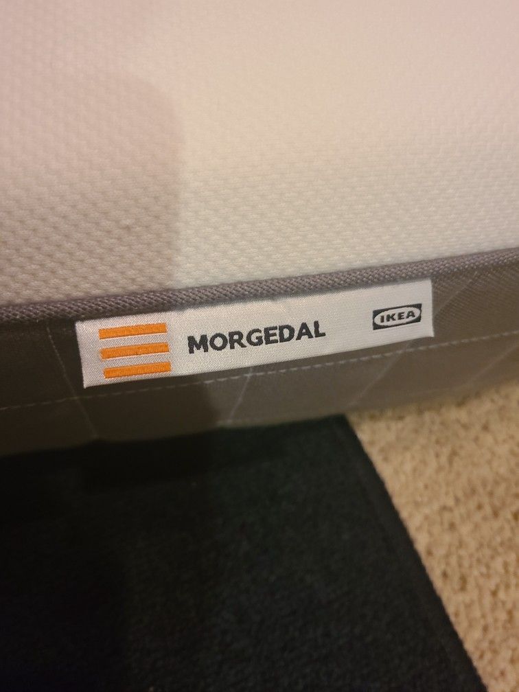 MORGEDAL Foam mattress, firm/dark gray, Twin