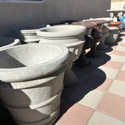 New Flower Pots Made Out Of Cement