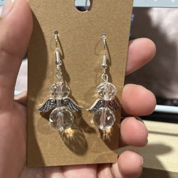 Transparent Angel Earrings 