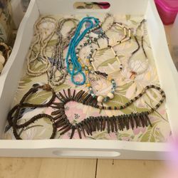 Vintage Bone,Ivory, Shell,coral,Turquoise Necklaces Price each AVAILABLE 