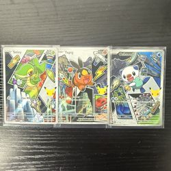 First Partners Series 2 Pokemon Oshawott , Tepig , Snivy 