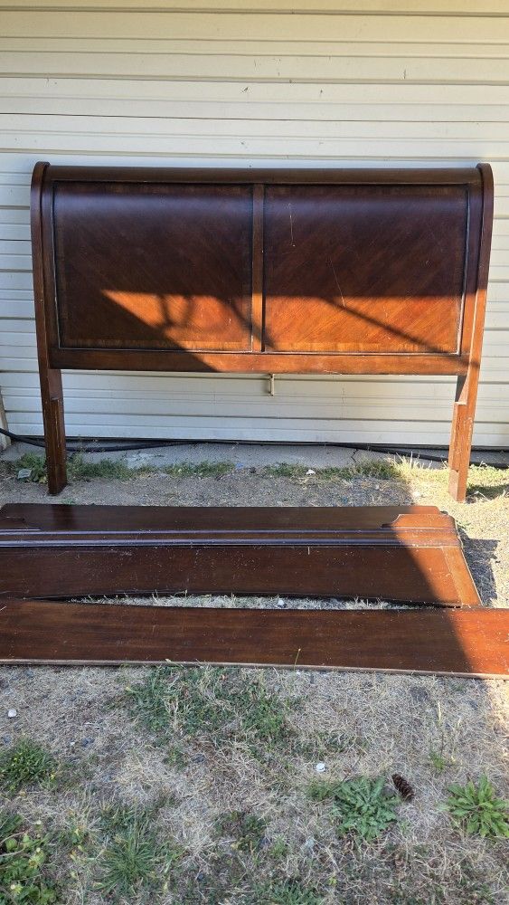 Queen Sleigh Bed Frame 
