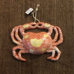 Ceramic Crab 🦀 Ornament Florida Christmas NWT