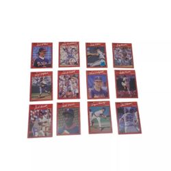 Donruss 90 Baseball Cards Angels Set  Of 12 Cards- Some with Errors- Collection 