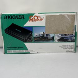 Kicker 48KMA600.4 KMA Series 4-channel marine amplifier — 75 watts RMS x 4
