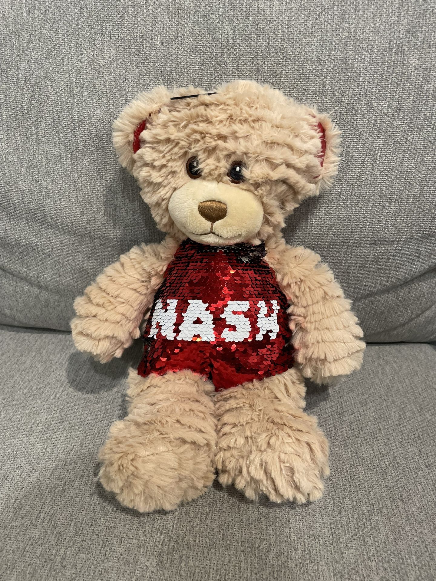 Totally Teddies Cute Plush Bear with Red White & Blue Bling TEXAS The RGU Group
