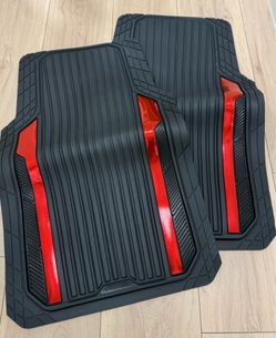 Carpass Red & Black Car Floor Mats