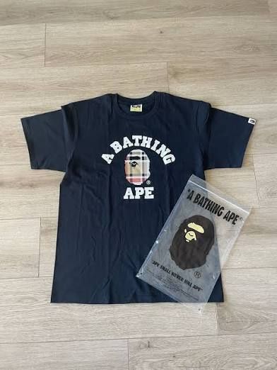 Bape College Plaid Tee